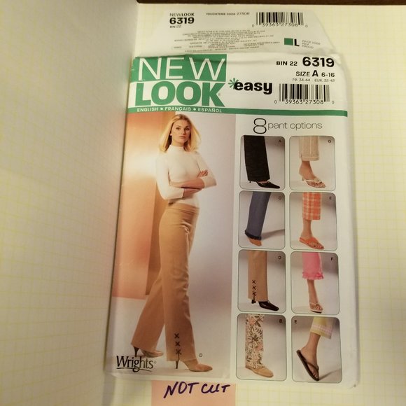 ✅6319 New Look sewing pattern misses 8 pants - Picture 1 of 4